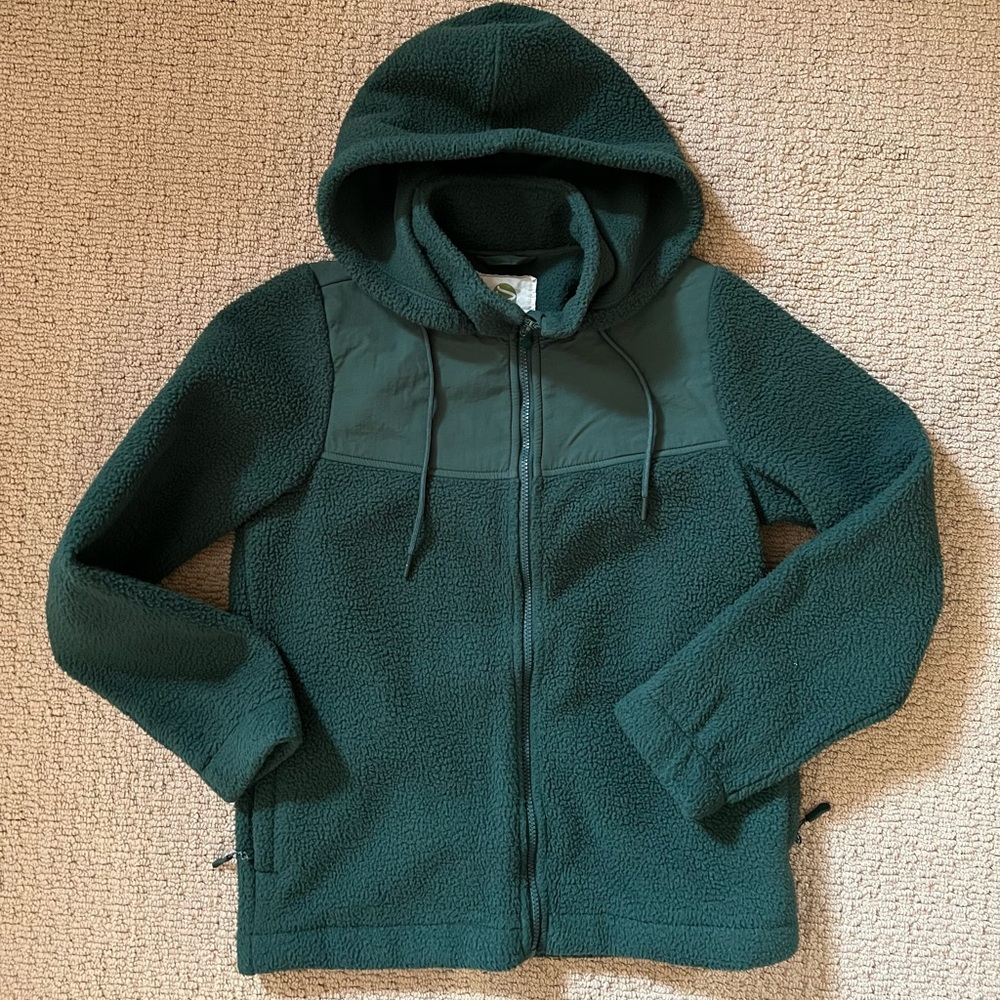 Dakini Green Hooded Fleece Jacket - Women’s Medium - NEW NEVER WORN